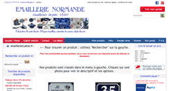 Desktop Screenshot of emaillerie-normande.com