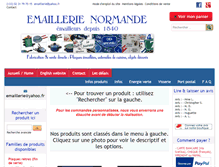 Tablet Screenshot of emaillerie-normande.com